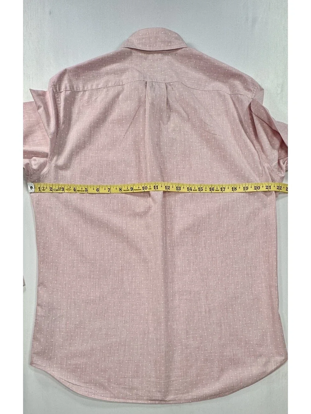 J Crew Classic Stretch Polka Dot Oxford Button Up Pink Men M